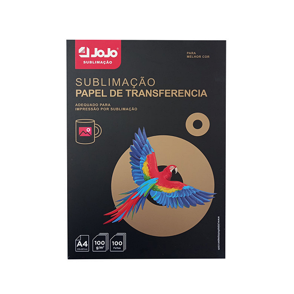 Papel para Sublimação JOJO A4 100g - 1 Pacote (100 Folhas)