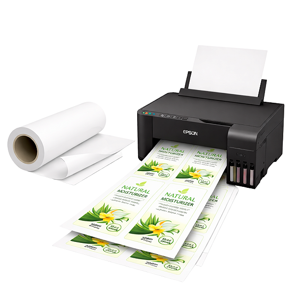 Bobina Papel Sulfite Adesivo (Offset Acetinado) A4 210MMX30M 145G 2P