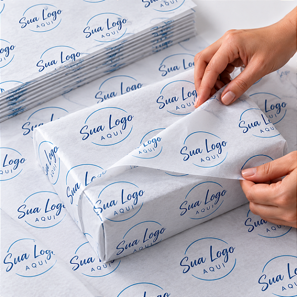 Papel Seda Personalizado 20X30X50G 100 Folhas