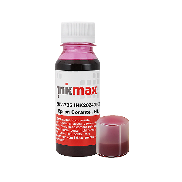 Refil Tinta Corante Inkmax Vermelho 100ml – Compatível com Epson Ecotank