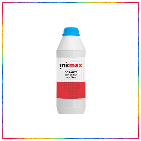 TINTA INKMAX ECH AZUL CLARO COMPATIVEL EPSON ECOTANK 6 CORES 1 LITRO