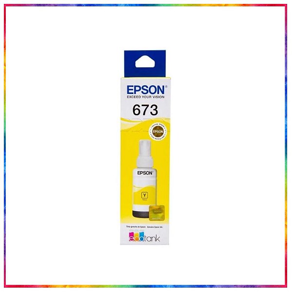 REFIL DE TINTA EPSON ORIGINAL T673 YELLOW 70 ML - T673420