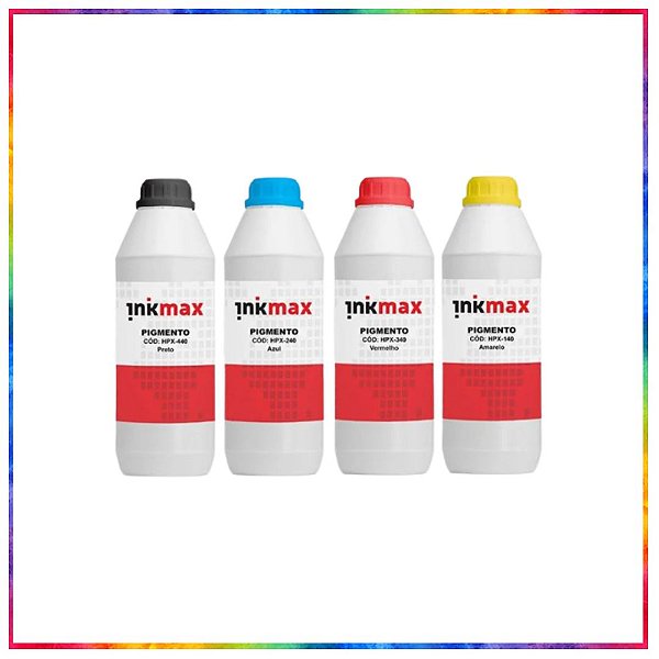 TINTA INKMAX HPX COMPATÍVEL HP PRO X KIT COM 4 CORES 1 LITRO