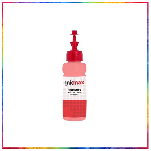 REFIL DE TINTA INKMAX VERMELHO COMPATÍVEL HP GT52 100ML