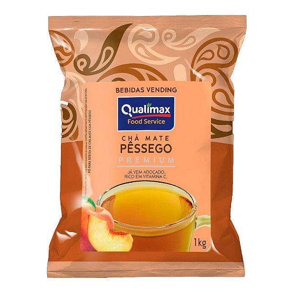 Chá Sabor Pêssego Qualimax com 1kg
