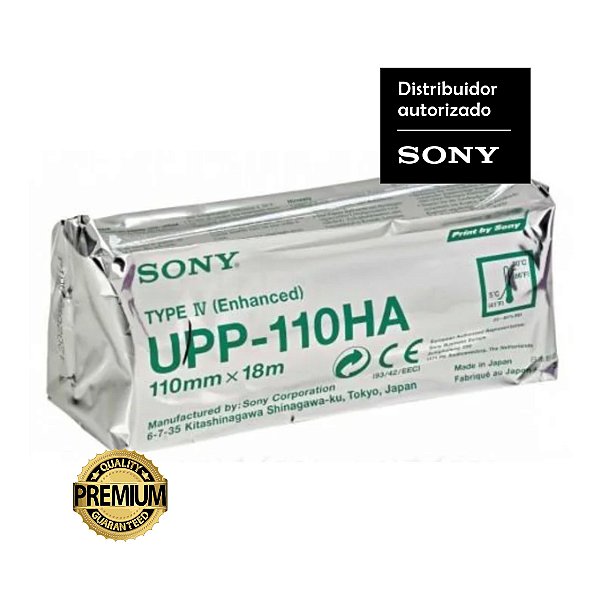 Papel Sony UPP-110HA Tipo IV: Densidade Superior 110 mm x 18 m