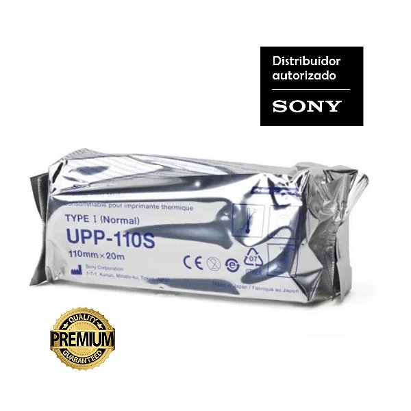 Papel Sony UPP-110S Tipo I: Alta Qualidade 110 mm x 20 m