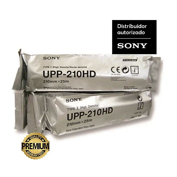Papel Sony UPP-210HD Tipo II: Alta densidade 210 mm x 25 m