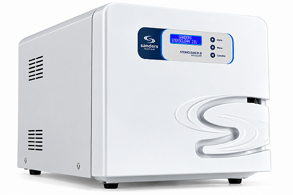 Autoclave Sanders Stericlean 21 Litros – Digital com 6 Ciclos e 3 Bandejas - 220v