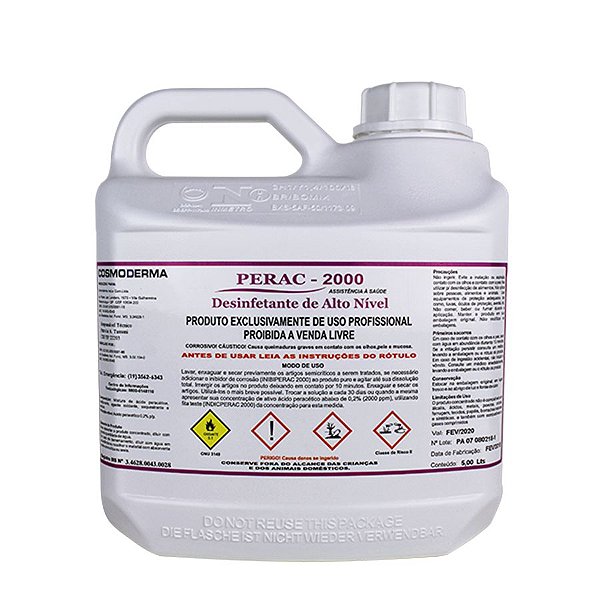 Perac 2000 5 litros - Ácido Peracético 0,2% - ProMedical