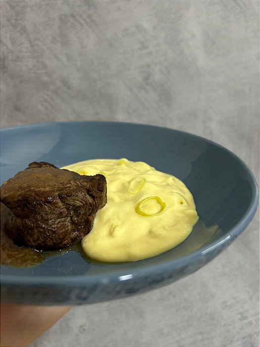 Mignon com Purê de Baroa