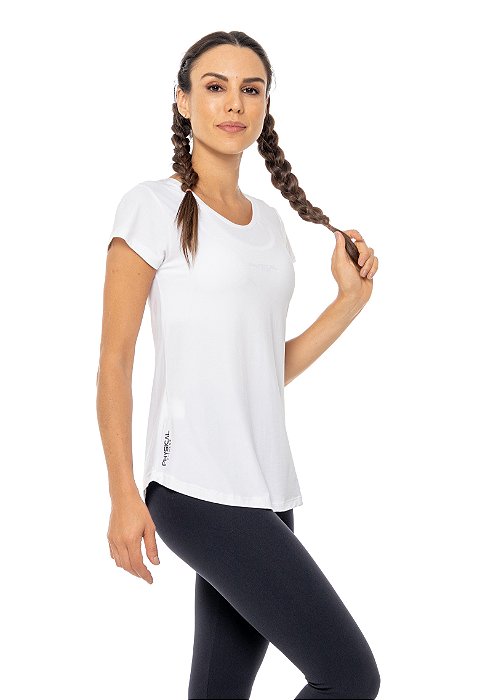 Camiseta Feminina Esportiva com Proteção UV50+ Physical Fitness