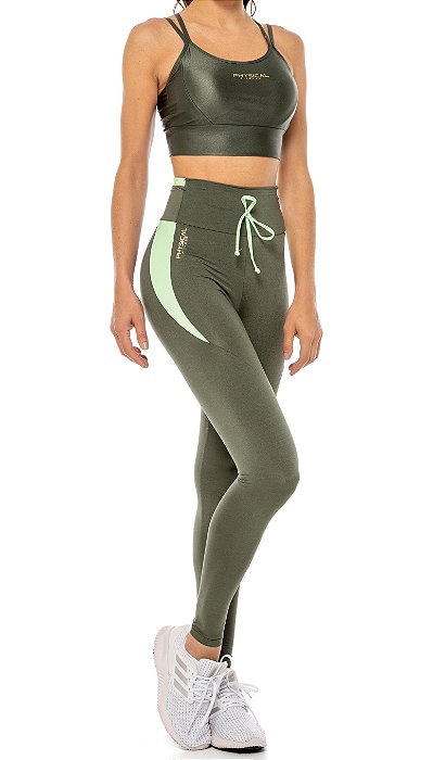 Calça Legging em Cirrê Cintura Alta feminina Physical Fitness