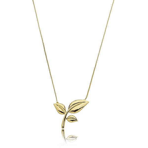 Colar broto ouro semijoia