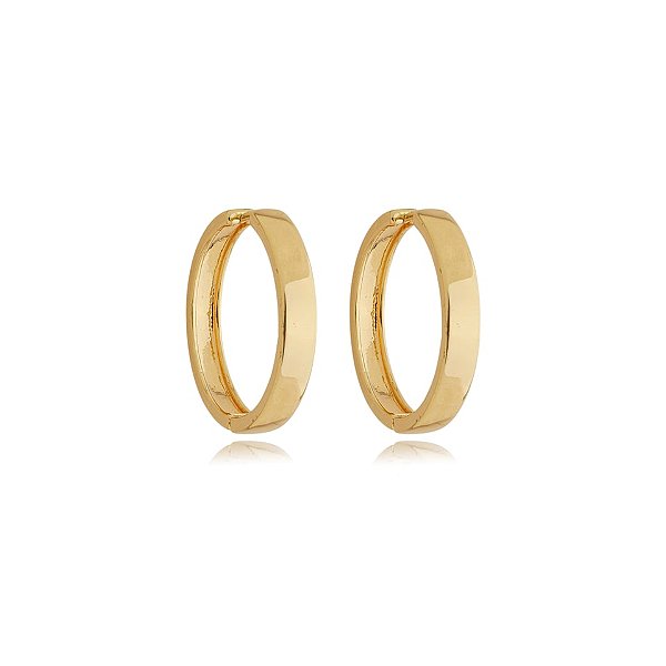 Brinco argola ouro semijoia 12a17010