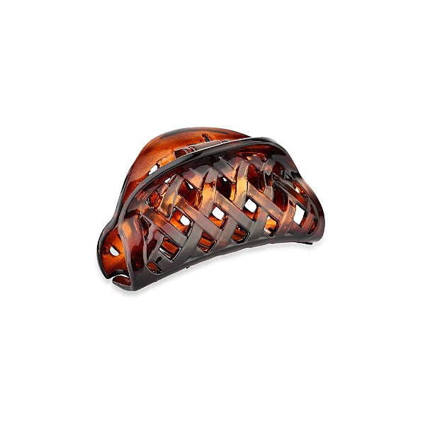 Piranha de cabelo francesa Finestra marrom trançada F2854