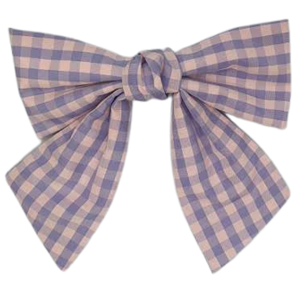 Presilha laço vichy lilás