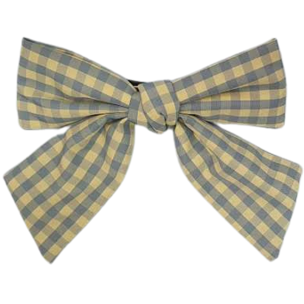 Presilha laço vichy amarelo