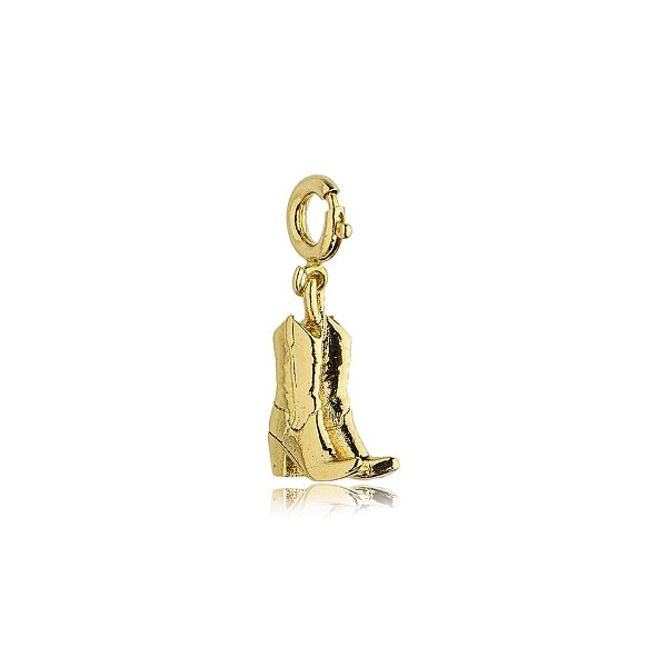 Pingente bota ouro semijoia