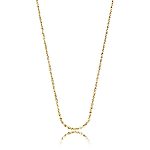 Colar cordão baiano ouro semijoia CZ16434AU