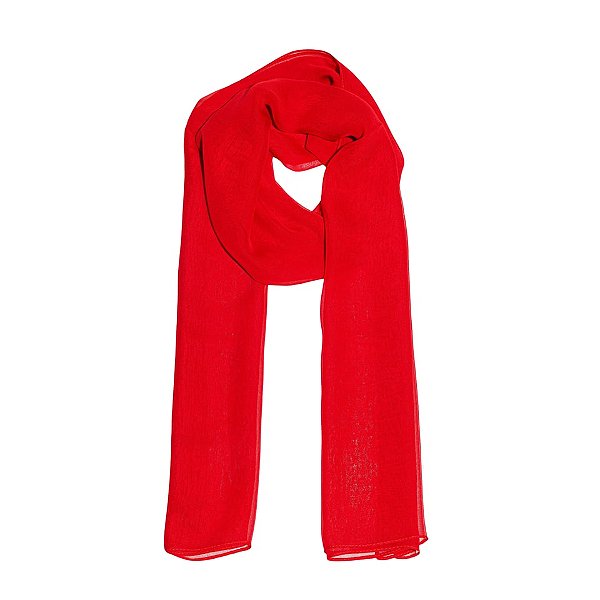 Lenço echarpe vermelho flame red LEN-032