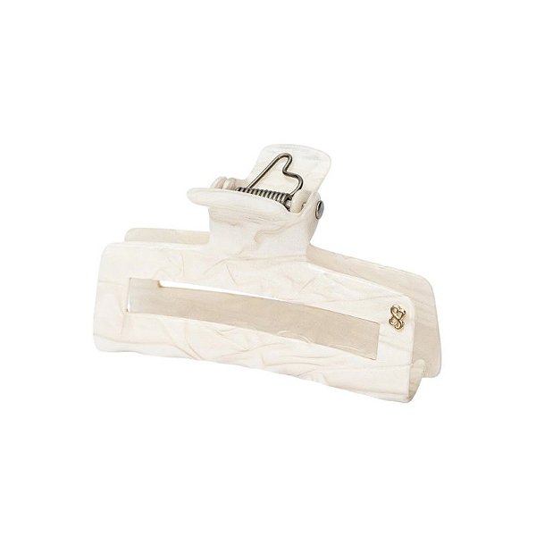 Piranha de cabelo Bianca retangular g madrepérola 05 289