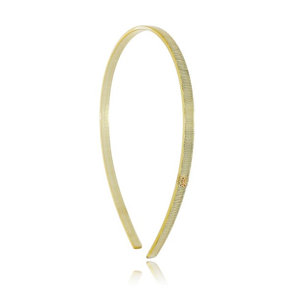 Tiara acrílico Bianca dourado 20 001