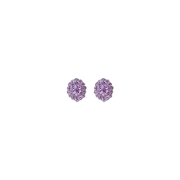 Brinco ponteira Leticia Sarabia cristal lilás lavanda violet 4479