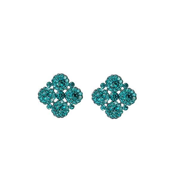 Brinco ponteira Leticia Sarabia p cristal blue zircon 4515