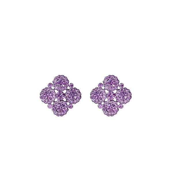 Brinco ponteira Leticia Sarabia g cristal lavanda violet 4515