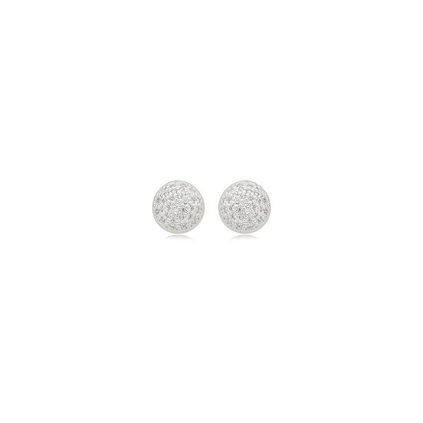 Brinco redondo zircônia prata 925 5157705
