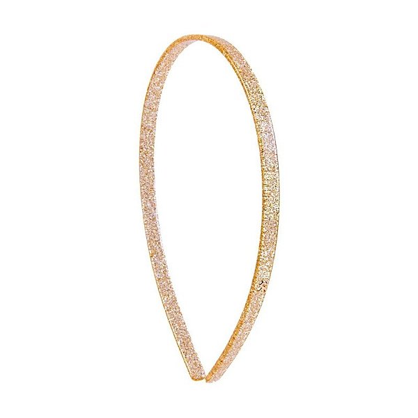 Tiara acrílico Bianca glitter dourado 20 001