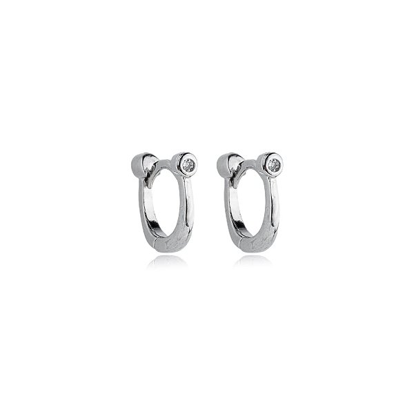 Brinco argolinha ródio semijoia 22k08014