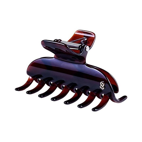 Piranha de cabelo grande Bianca acrilíco marrom 05 005