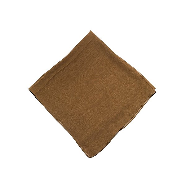 Lenço Quadrado liso marrom escuro LEN-035
