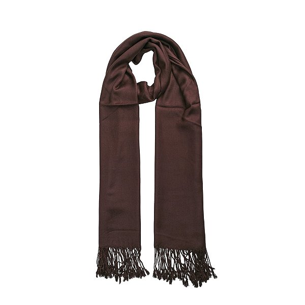 Pashimina chocolate escuro liso 200g