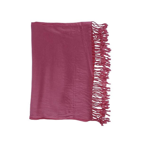 Pashimina rosa chiclete liso 200g