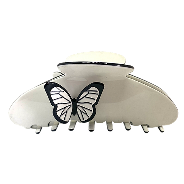 Piranha de cabelo acetato branco borboleta bicolor