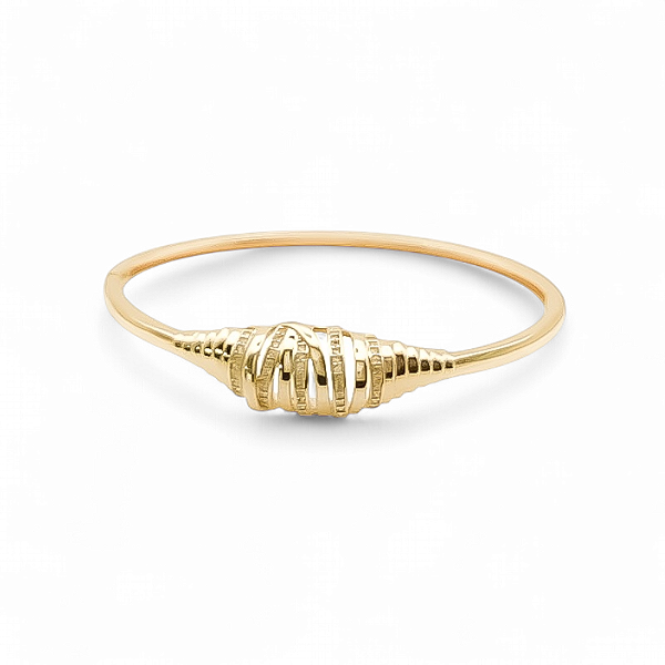Bracelete filetes zircônia ouro semijoia
