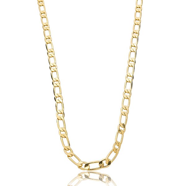 Colar corrente ouro semijoia CLR 1561 B