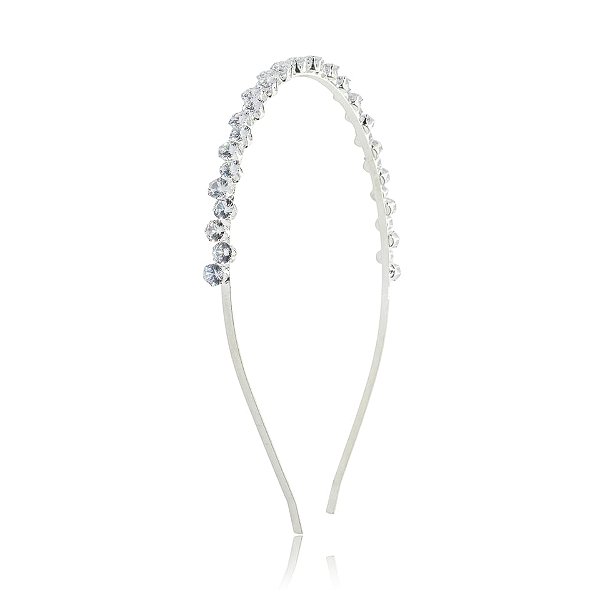 Tiara metal zircônia prateado 4770704
