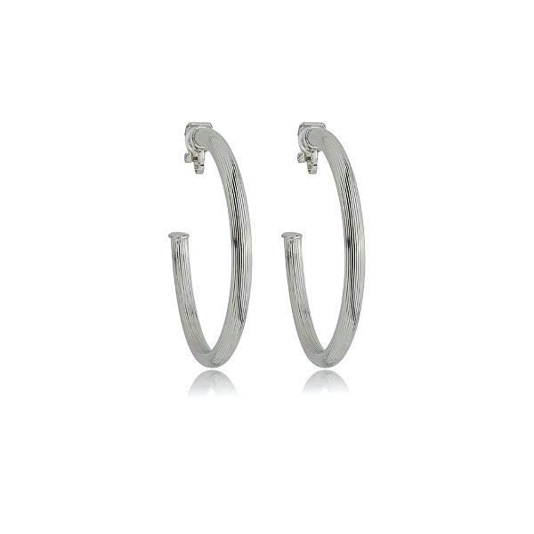 Brinco pressão argola g ródio semijoia 5493905