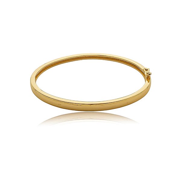 Bracelete liso ouro semijoia SL-230504