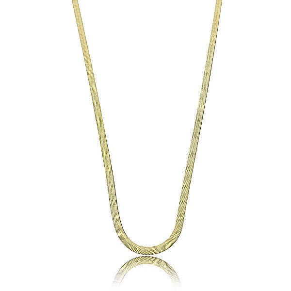Colar corrente fita ouro semijoia 03/9036