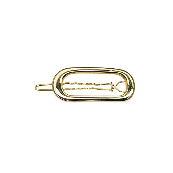 Presilha pra franja oval metal dourado 30315