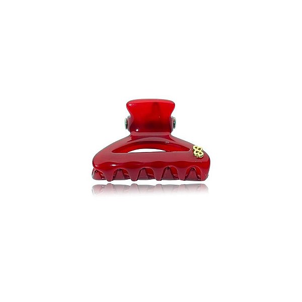 Piranha de cabelo Bianca acrílico vermelho escuro 05 306