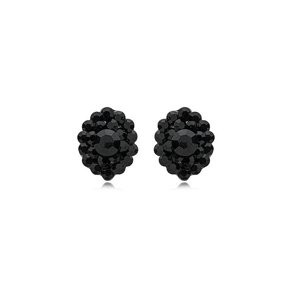 Brinco ponteira Leticia Sarabia cristal preto jet 4479