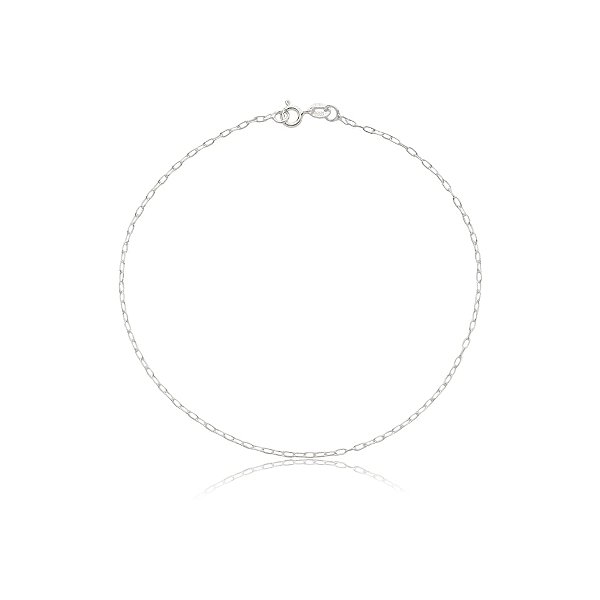 Tornozeleira corrente prata 925