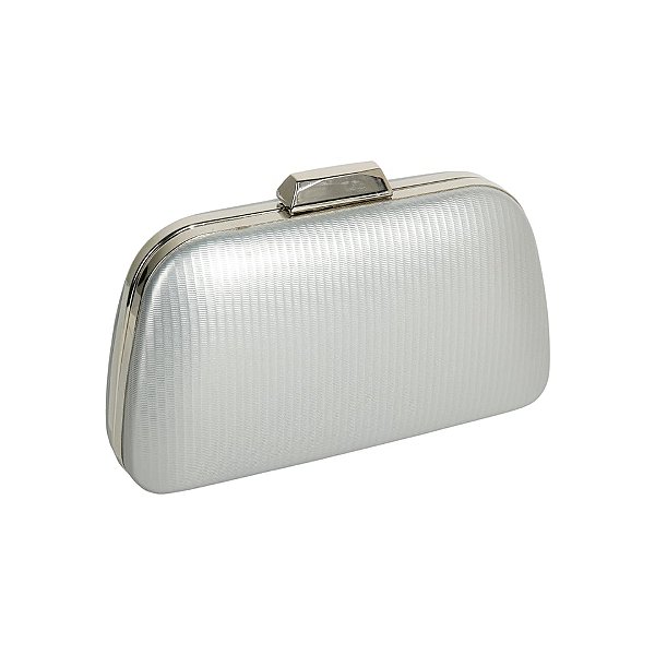 Clutch trapézio prata M-920