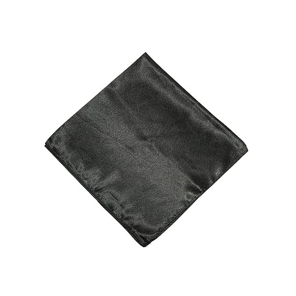 Lenço cetim quadrado liso preto LEN-055